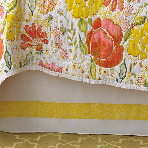 Dena Designs Meadow 200 Thread Count Twin Bed Skirt Wayfair